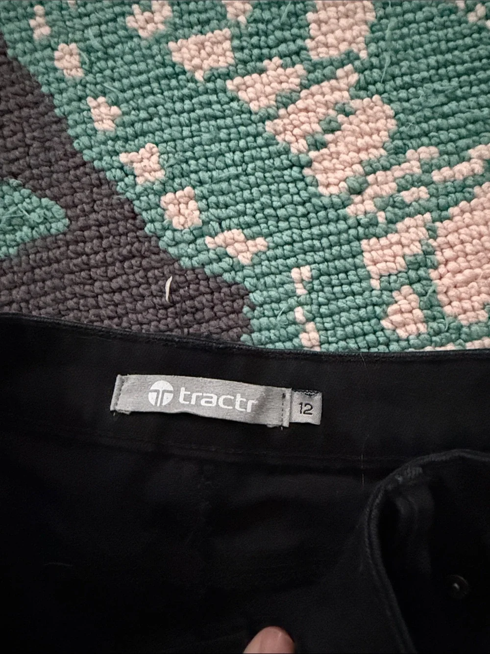 Tractr Black Roll-Hem Jean Shorts